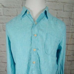 Tommy Bahama Mens Button Front Linen Shirt Large
